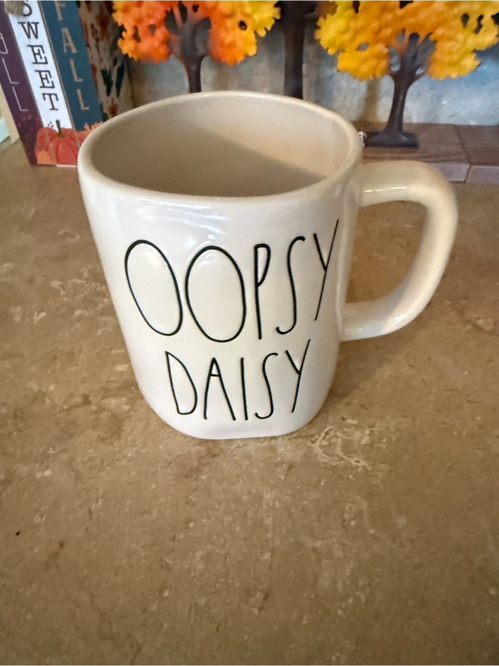Rae Dunn 'Ooopsy Daisy' Ceramic Mug